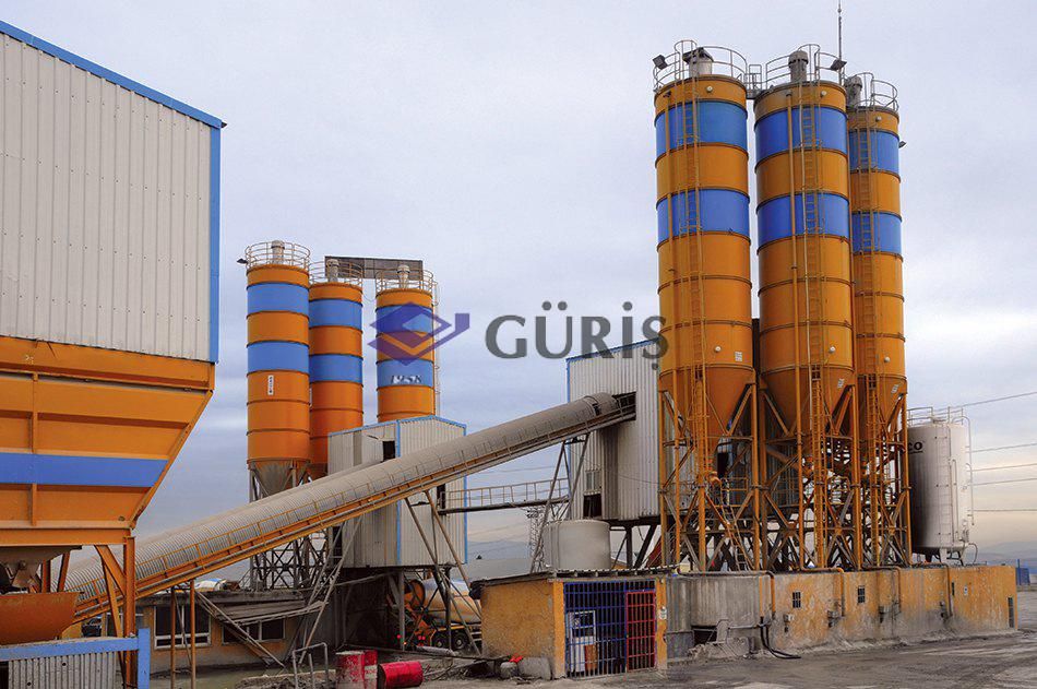 GSP 105 CS - Centrale à béton fixe Guris - 105 m3/h - SINGLE SHAFT - Compartiments 4-6_1