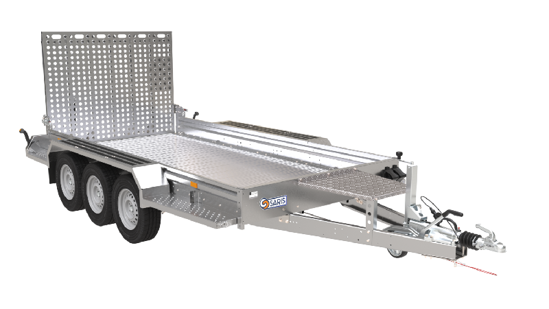 Porte-voiture/engin Saris Magnum 350 3 S - PTAC 3500 kg - 400 x 182 cm - triple essieux - Référence MP 255 133 750 1_1
