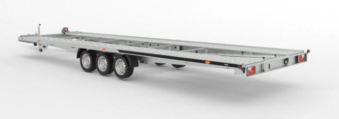 Remorque porte voiture-plateau - 8,00 X 2,16M - 3 ESSIEUX - 3500 KG - MARTZ GT800S_1