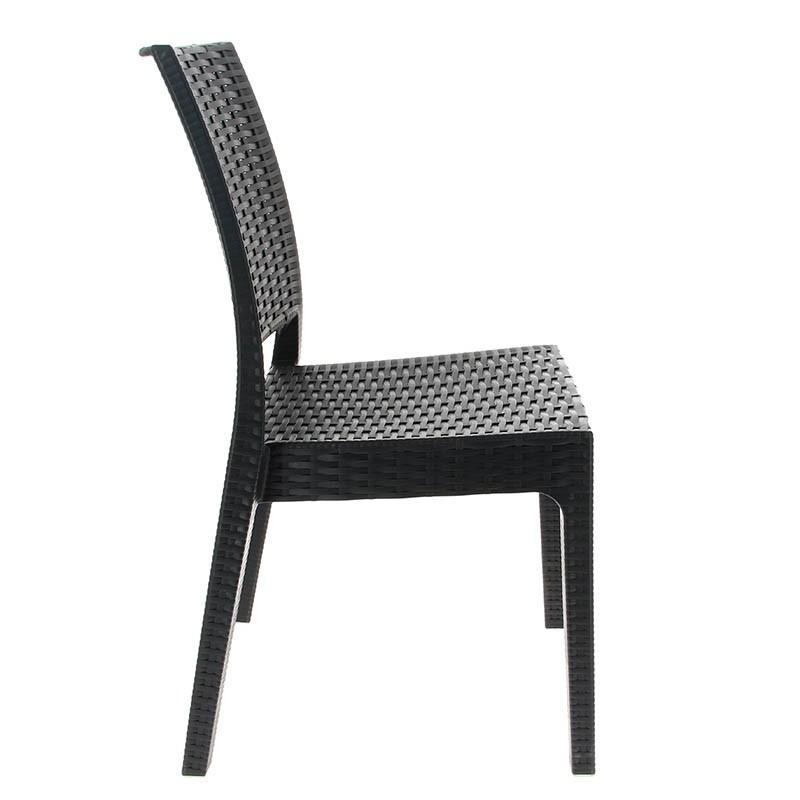 Chaise de restaurant tréssée Florida - GRIS_1