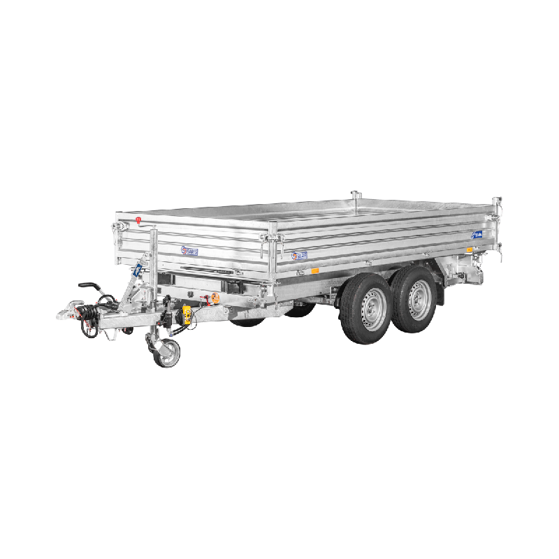 Remorque benne - 3,60 x 1,76m - 3500 kg - saris k3 360 176 3500 2hdse électrique tribenne_1