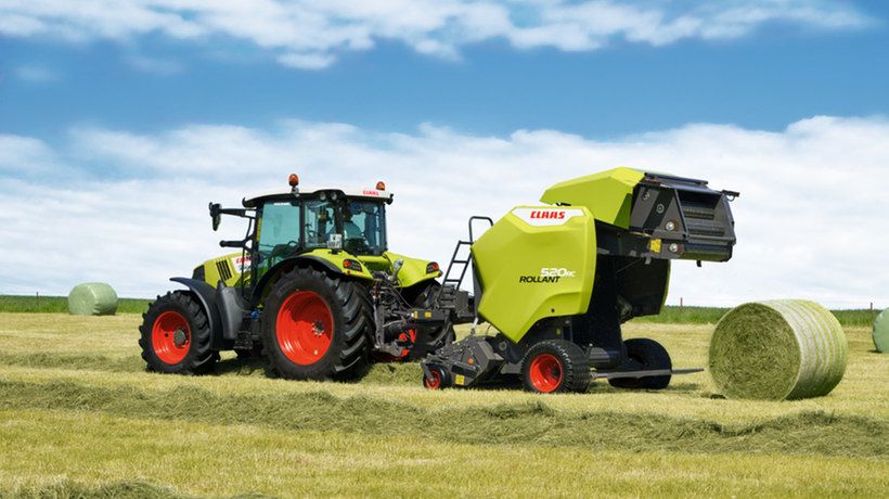 Rollant 520 rc - presse à balle ronde - claas - diamètre de la chambre de pressage 125 cm_1