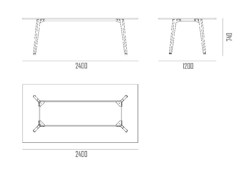 Table de réunion rectangulaire Arky - Oui, Noir, Anthracite_1