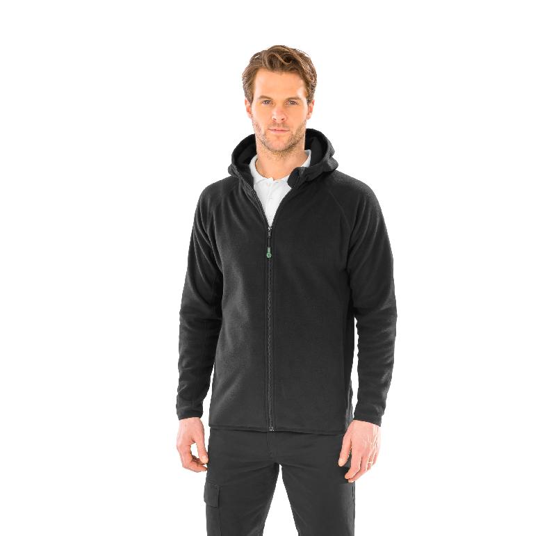 Veste de travail à capuche en micropolaire recyclée - Réf : R906X - polyester recyclé, fermetures YKK NATULON, séchage rapide_1