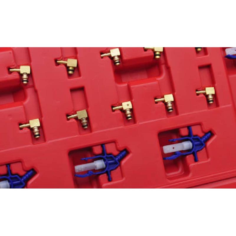 Vidaxl débimètre pour injecteur commun diesel avec jeu d'adaptateurs 210040_1