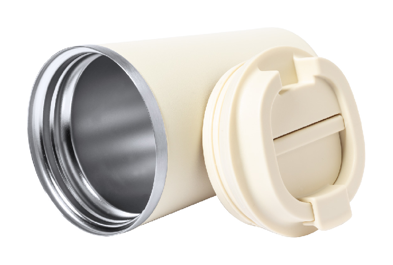 Mug thermos - isotherme double paroi en acier inoxydable - 350 ml avec couvercle_1