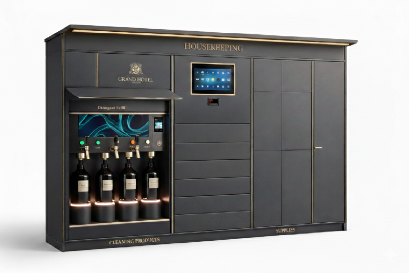 Casier intelligent pour produits d'entretien ménager - distribution contrôlée et accès centralisé_1