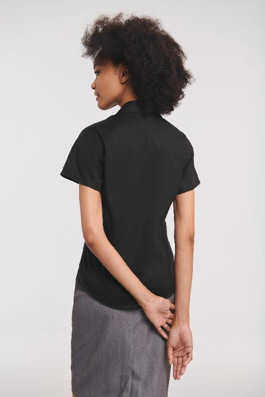 Chemise femme manches courtes Non Iron - 100% coton micro sergé - Réf: RU957F_1