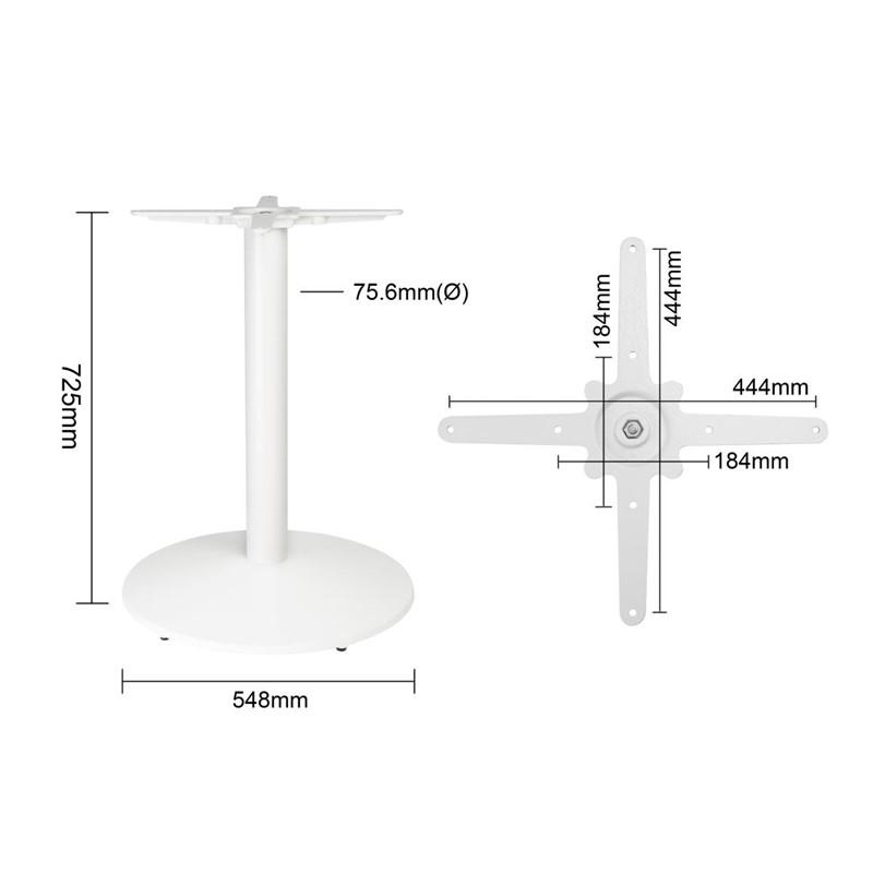 Pied de table en fonte blanc | Bolero - FT029_1