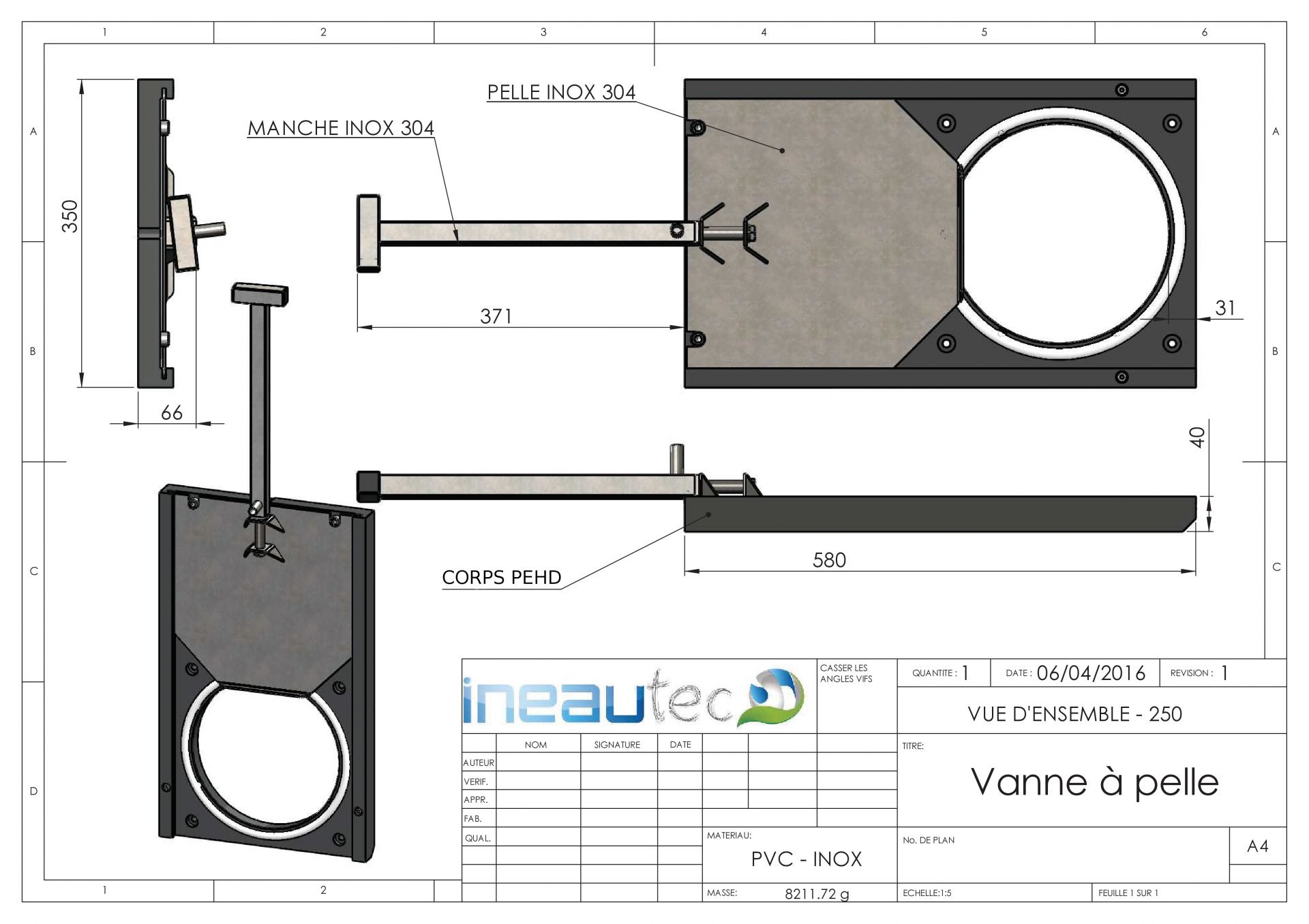 Vanne à pelle ø 250 mm_1