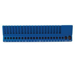 68221 - Râtelier magnétique pour rangement de 43 outils en métal - embouts automobiles à tige de 10 mm - laser_1