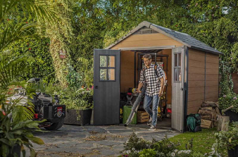 Abri jardin resine - woodium 759 - 5,7m²- marron_1