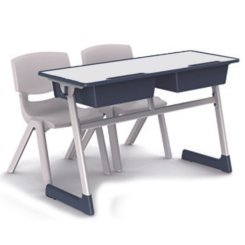 Bureau scolaire double - JUK 076-73 - stable et solide_1