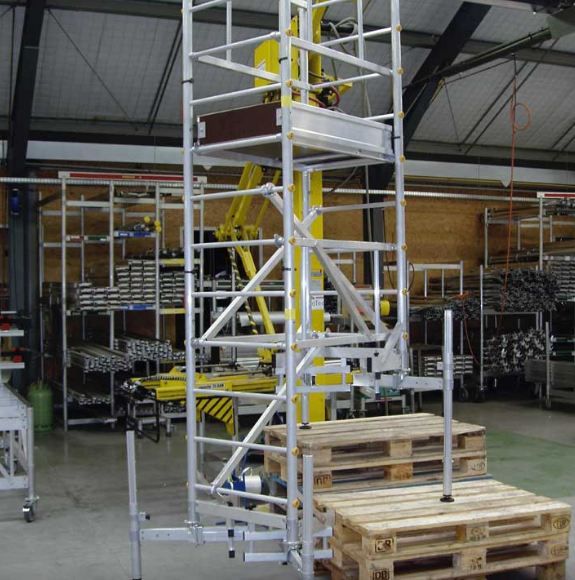 Escalutop échafaudage - ultralu - hauteur travail 5.00 m à 7.00 m_1