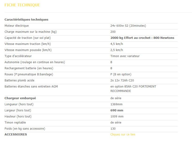 Ot600 - tracteur pousseur - alitrak - capacité de traction 2000 kg_1