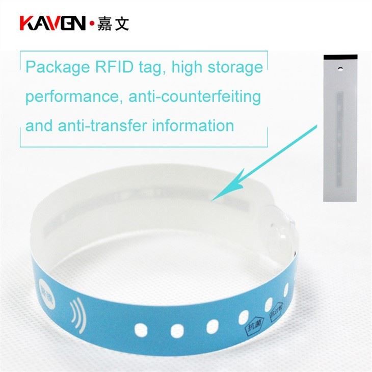 Bracelet RFID imprimable - Kaven - à boucle jetable avec puce UHF personnalisable_1
