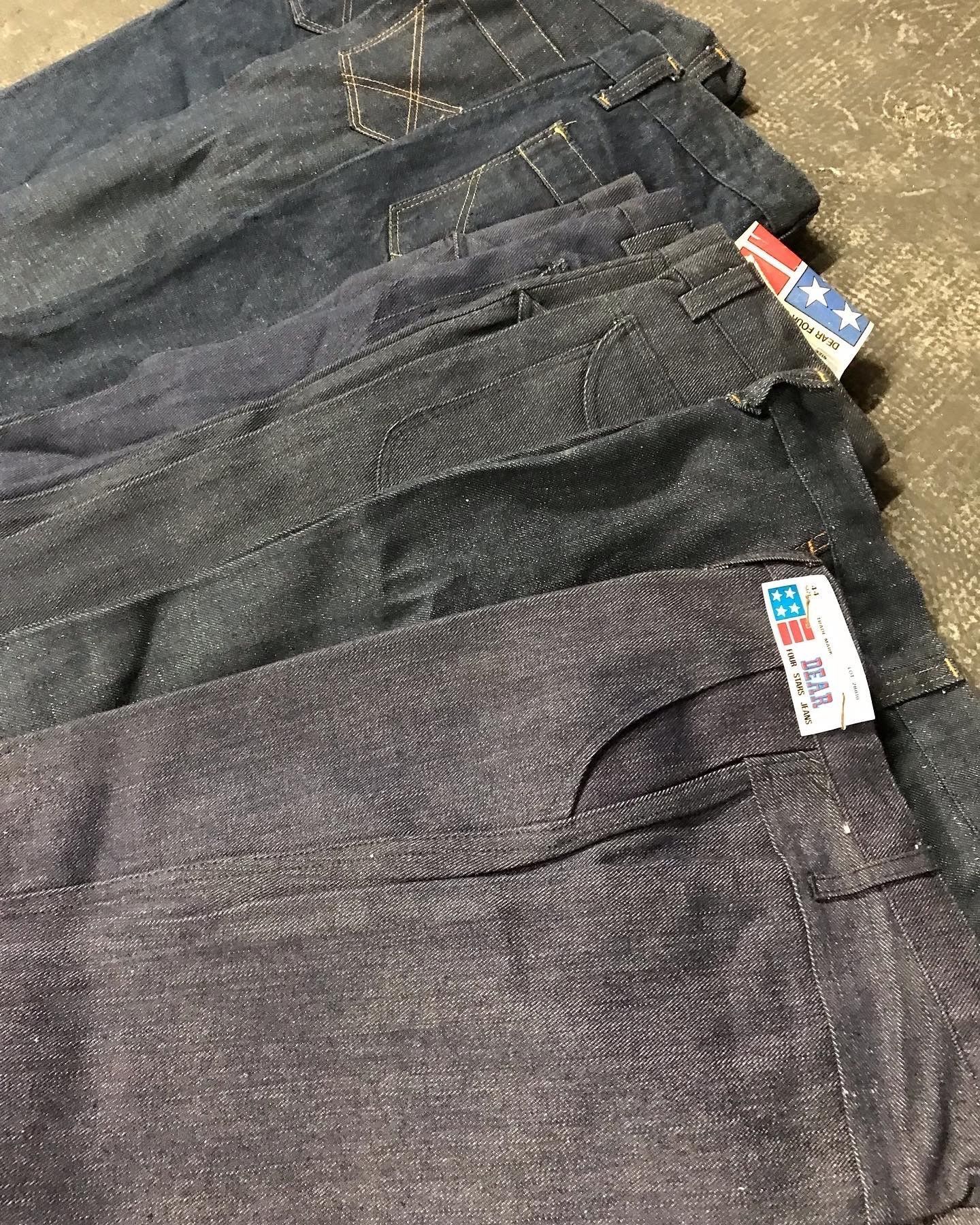 Lot de jeans flare patte d'eph annees 70 deadstock_1