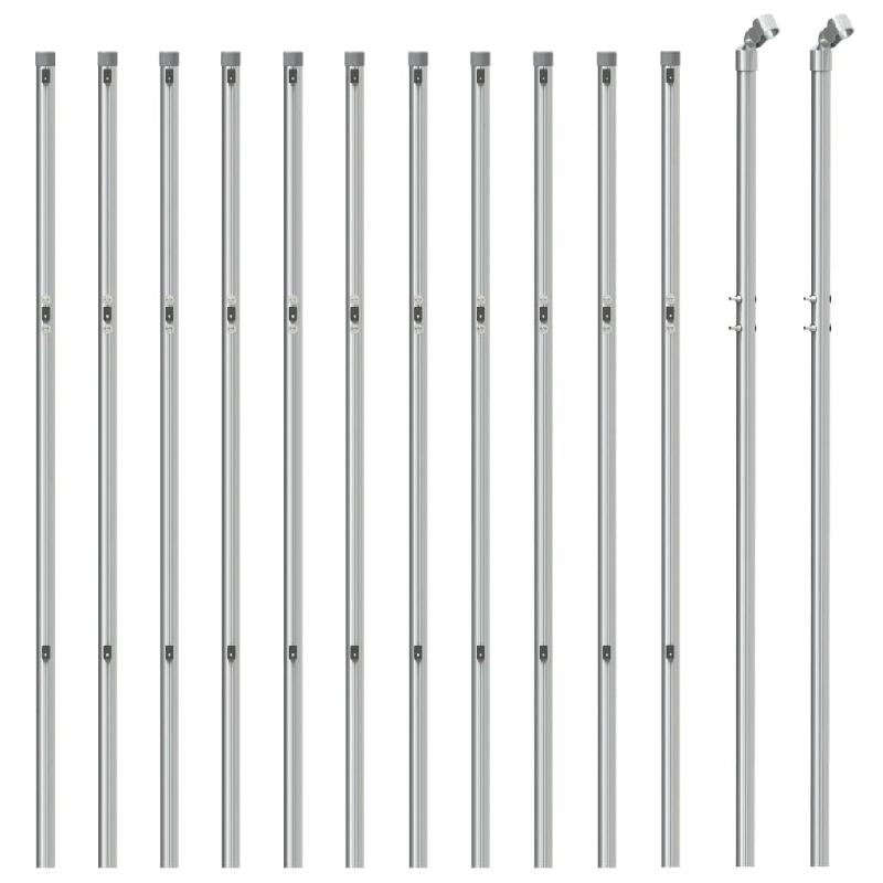Vidaxl clôture à mailles losangées argenté 0,8x25 m 154008_1