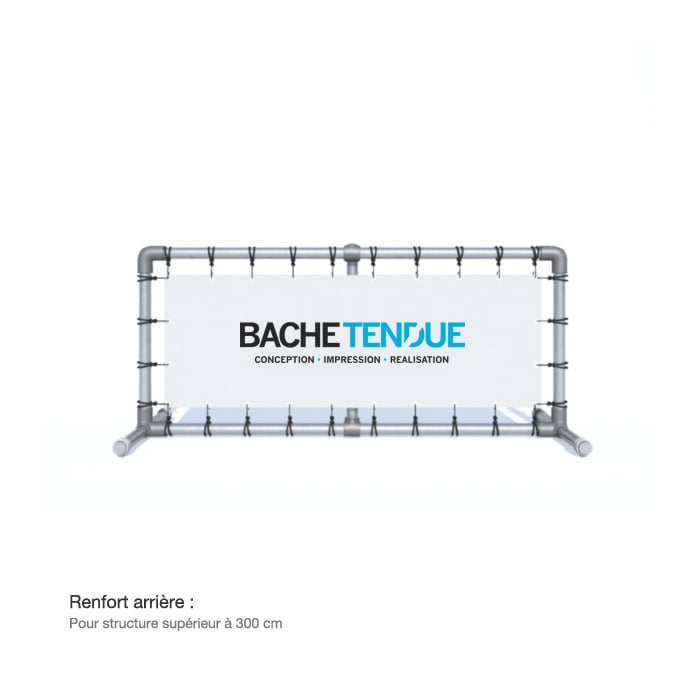 Barrière publicitaire - Bâche sur pieds - Bâche Tendue - So-Banner_1