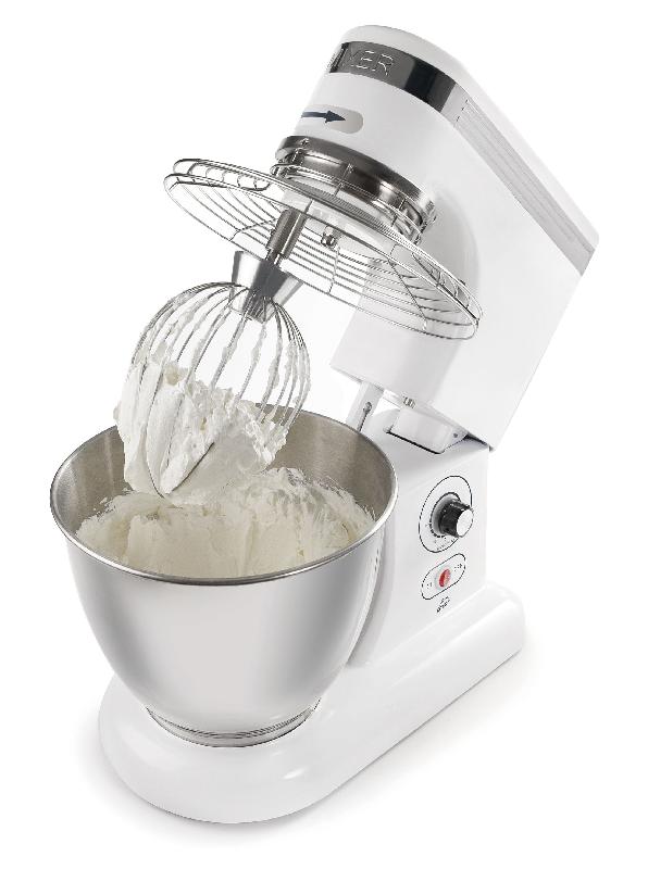 Batteur pétrisseur professionnel 300W avec bol en acier inoxydable 5L - 6 vitesses réglables et fonction PULSE - Lacor_1