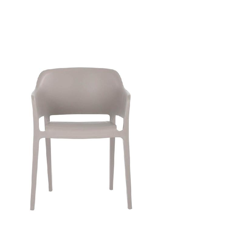 Giethoorn - Chaise empilable en polypropylène gris clair_1