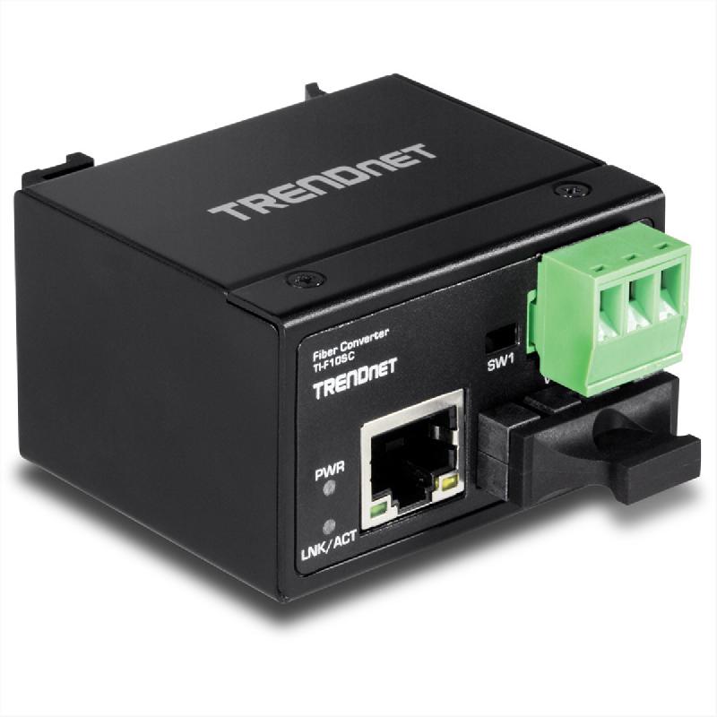 TRENDnet TI-F10SC Convertisseur fibre industriel SC 100Base-FX multimode (2 km)_1