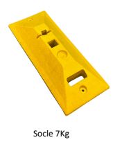 Mini balise double face K5c - Guidage temporaire avec pale souple autorelevable et base en caoutchouc recyclé_1