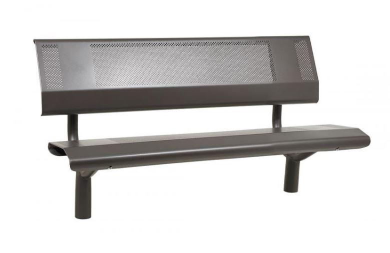 Banc Public Otta - Structure en acier zingué - Longueurs 1500 ou 1800 mm_1