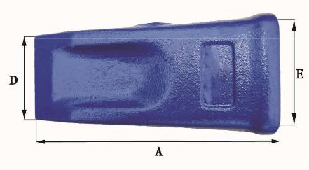 Dents de godet adaptables Feurst 9W 8452 - 12.5 kg - Dimensions précises_1