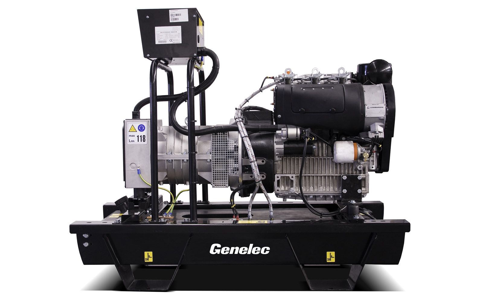 GLA Series - Groupes électrogènes industriels - Genelec - Motorisation Lombardini - 8 à 21 kVA - 1.500 tr/min à 50 Hz et 1.800 tr/min à 60 Hz_1