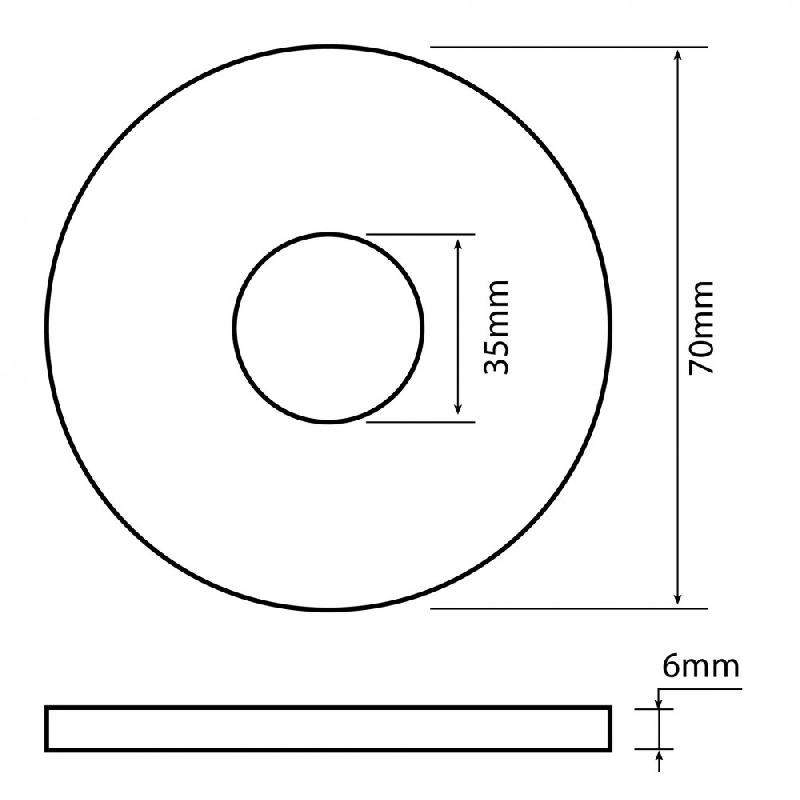 Joint WC pour soupape - 7x0,6x3 cm - Caoutchouc - Joint de mécanisme_1
