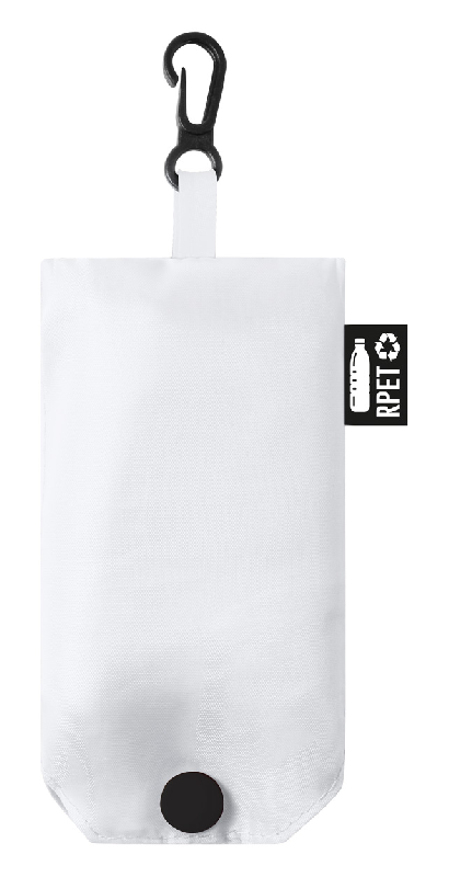 Sac shopping pliable en RPET recyclé - blanc - 26g_1