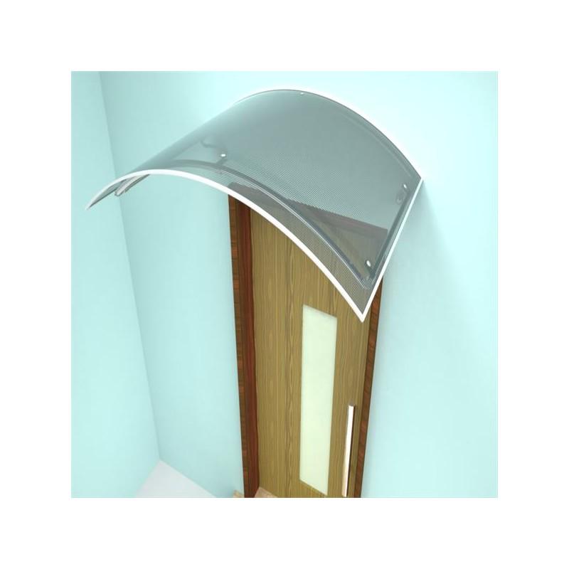 Marquise Léa - Structure en aluminium - Couverture polycarbonate alvéolaire - 120 cm x 90 cm - Traité UV - Garantie 5 ans_1