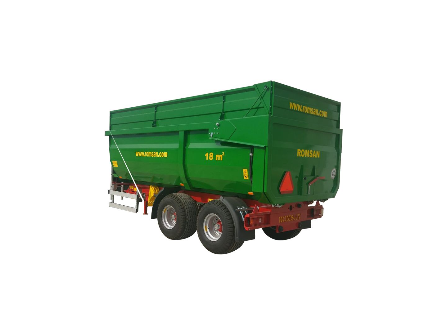 R 120 TAHK Benne agricole à tandem monocoque - Romsan - capacité de 12 000 kg_1