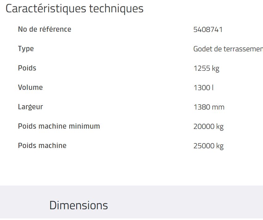 Godet d'excavation S70 Teeth Rototilt - 1300 l - Haute capacité et optimisé pour tiltrotateurs_1