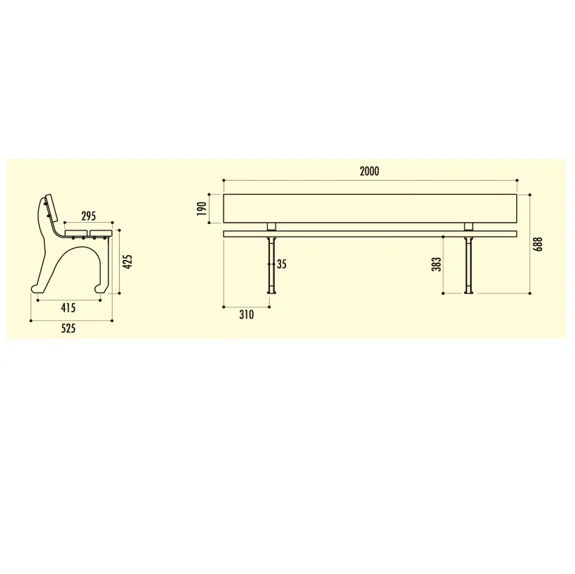 Banc BILBAO bois et fonte_1