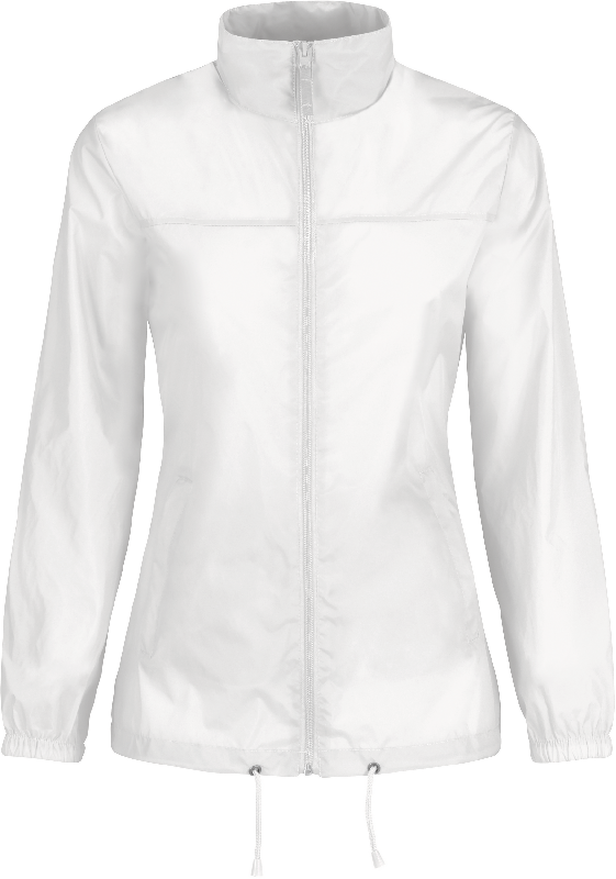 Coupe-vent femme Sirocco - Réf: CGJW902 - Marque B&C - 100% nylon Taffeta - Pliable avec capuche_1
