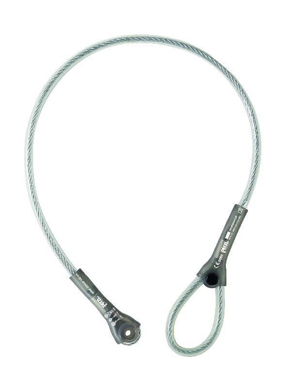 Élingue d'amarrage Wire Stop - Petzl - Acier galvanisé 6,5 mm - Normes CE EN 795 B, TS 16415, NFPA 1983_1