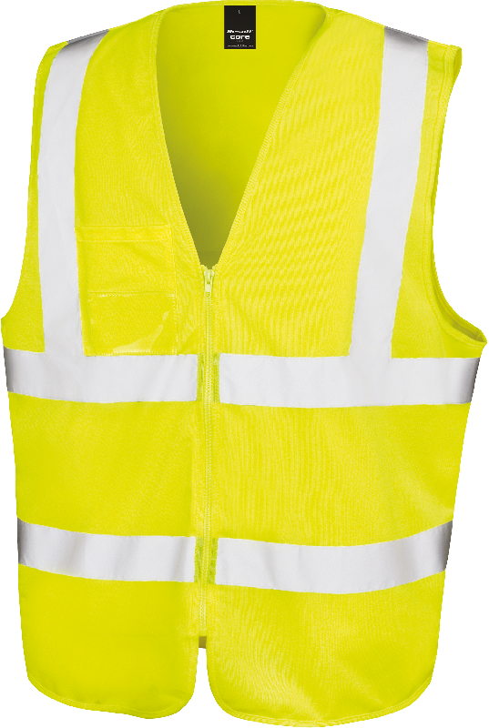 Gilet de sécurité zippé - Réf: R202X - EN ISO 20471:2013 Catégorie 2 - Polyester - Marque: Result_1
