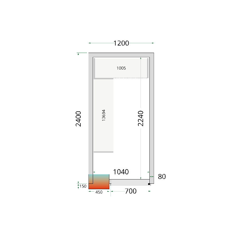 Kit de rayonnage pour Chambres Froides Tefcold CRPF1224_1