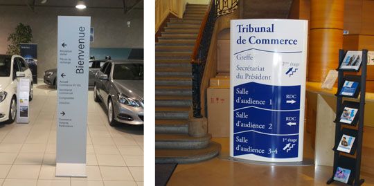 Totem intérieur - Lamco - support de communication adaptable pour lieux de vente et expositions_1