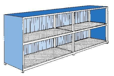 139395W - Conteneur de stockage 2PK 814 avec portes coulissantes - Bac de rétention en acier intégré_1