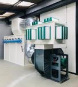 Cabine de poudrage sur mesure à ventilation horizontale pour les produits de petites dimensions_1