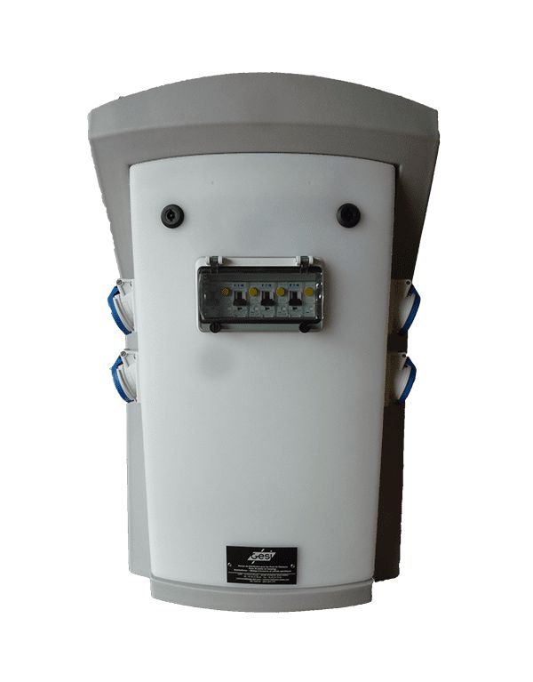 Orion - borne marina rotomoulée - distribution eau et électricité, dimensions : H.72 cm x L.45 cm x P.24 cm_1