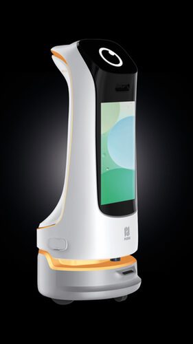 Robot new generation doté d'un écran publicitaire pour les restaurants - KettyBot_1