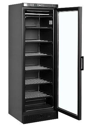 Armoire réfrigérée négative vitrée noire - 270 L | Tefcold - UFSC371GBlack_1
