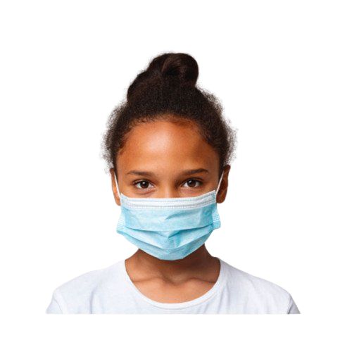 Boîte de 50 masques chirurgicaux jetables bleus non stériles Type IIR pour enfant - MIF MEDICAL - Réf. MIF2504TM-E_1