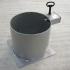 Borne Elégance - Hauteur 60 cm - Diamètre 22 cm - Acier S235 épaisseur 4 mm_1