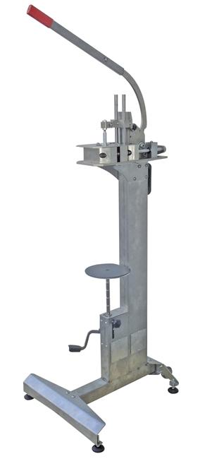 Appareil manuel pour boucher des bouteilles jusqu'à 65 cm de hauteur