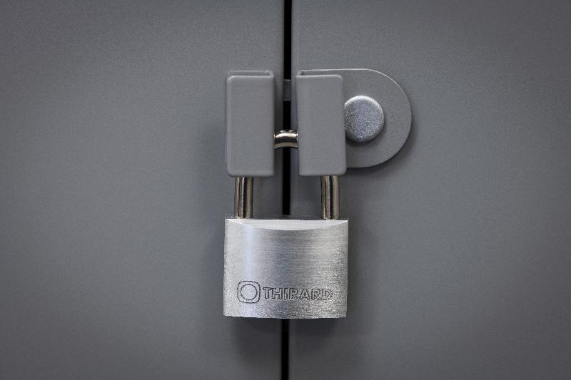 Cadenas à clé Thirard - Aluminium massif 40mm - Anse acier cémenté - Double arage - Garantie 10 ans_1